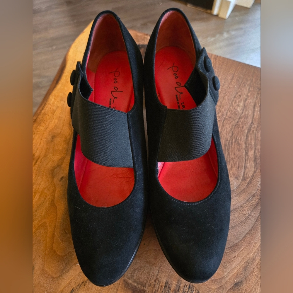 ✨️HOST PICK✨️ Pas de Rouge Black Suede Heels - Picture 9 of 11